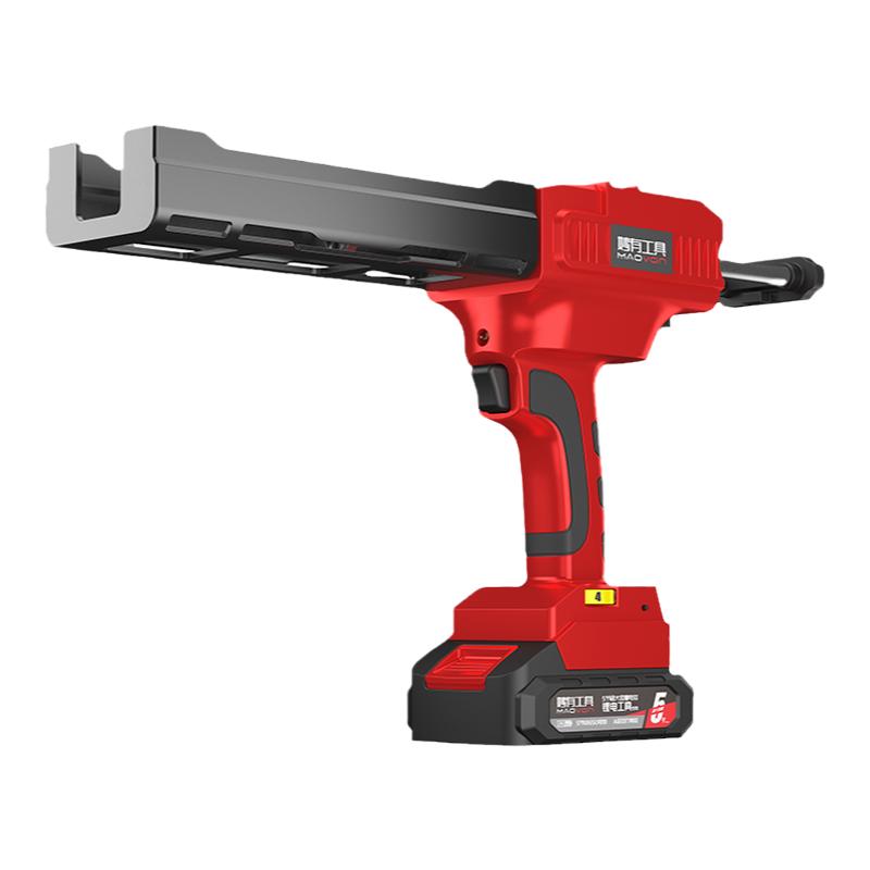 電動(dòng)美縫膠槍鋰電池雙管膠槍美縫劑施工具自動(dòng)21V藝大瓷磚打膠機(jī)