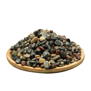 天然溪流石鱼缸专用底砂大块生态缸造景原生主石火山石鹅卵石铺底