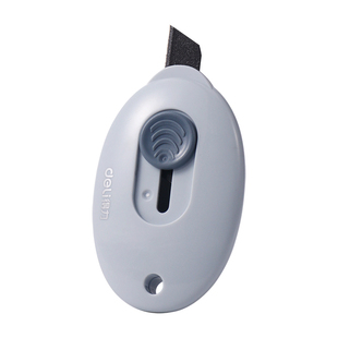 得力特氟龙黑刃美工刀小型开箱刀拆包裹专用迷你便携拆快递小刀高颜值学生手工裁纸刀子锋利壁纸刀拆快递神器