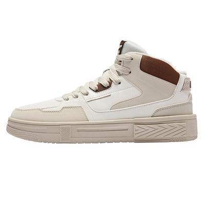 契约鸿星尔克板鞋男鞋冬季新款鞋子加绒加厚棉鞋厚底高帮运动鞋女