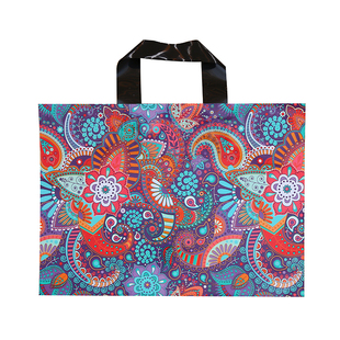 包邮民族风礼品包装袋塑料胶袋批发手提袋女装男装服装店打包袋子