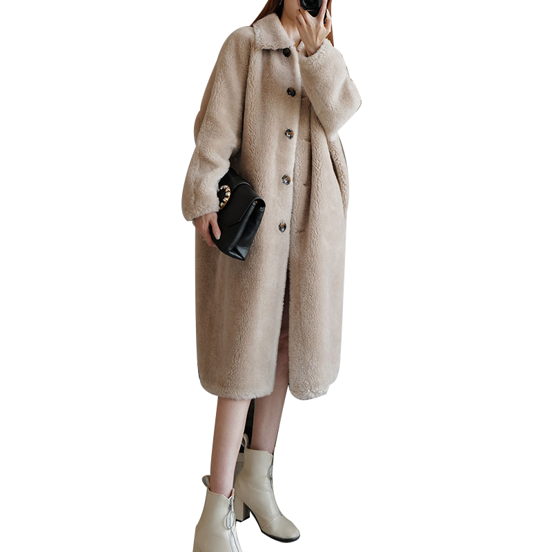 谁用过大颗粒绒外套中长款过膝冬羊羔毛使用评价评测