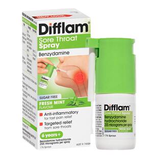 原装进口Difflam喉咙止痛喷雾慢性咽炎口腔溃疡扁桃体发炎喉咙痛
