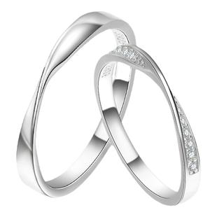 Fanci范琦【莫比乌斯系列】情侣对戒925银闭口戒指送女友生日礼物