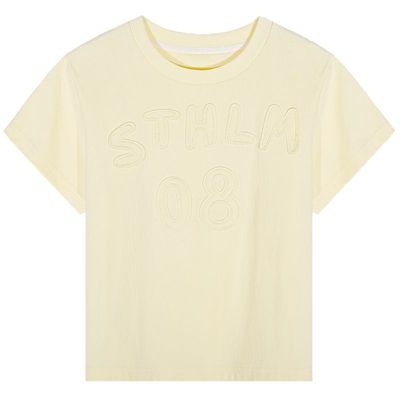 落落狷介短袖刺绣T恤女上衣