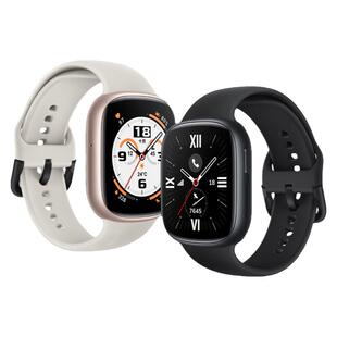 适用华为荣耀手表5官方4同款硅胶表带运动honor智能手表四代男生高级感腕带女生春夏季亲肤非原装配件