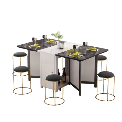 小户型可伸缩折叠餐桌椅组合