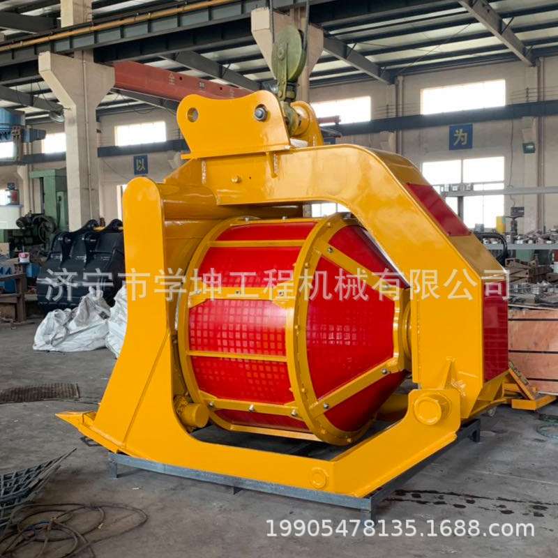 滚筒筛 清洗泥沙的利器筛分斗 挖掘机筛分斗 旋转筛分斗