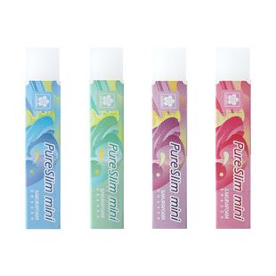 日本sakura樱花长条橡皮PureSLim半透明彩色高光易擦橡皮擦美术学生考试可用素描绘画不易留痕象皮进口文具