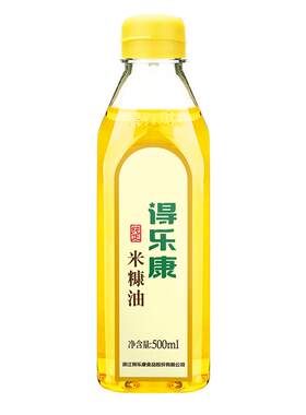 得乐康纯正米糠油500ml小瓶装