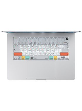 VOKAMO沃咔曼适用苹果macbook键盘膜macbookpro笔记本电脑保护膜mac按键贴Air字母贴13/15/14寸M5防尘膜配件
