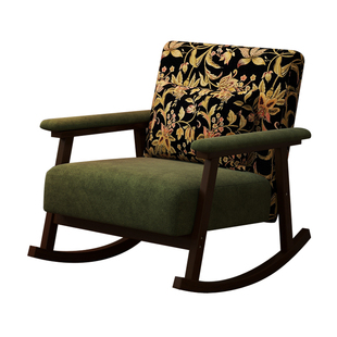 中古风摇椅久坐舒服成人可躺睡午休椅阳台家用休闲客厅懒人沙发椅