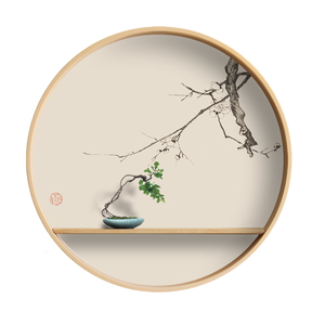 立体新中式风书房心经茶室装饰画