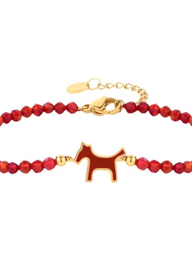 【美依礼芽同款】WEAPONIA/舞憩好运哒哒系列红玛瑙串手链本命年