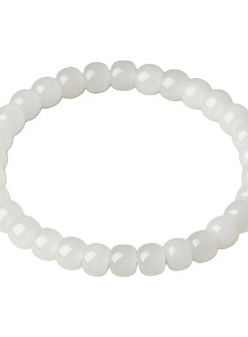 和田玉手串羊脂白玉手链