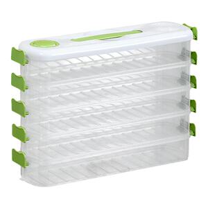 夹缝饺子冷冻盒冰箱侧门专用保鲜盒食品级分装整理盒省空间饺子盒