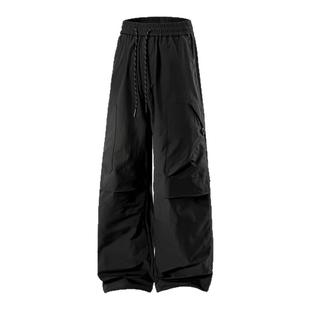 回力美式伞兵工装裤男士春秋季2025新款宽松直筒男生冲锋休闲长裤