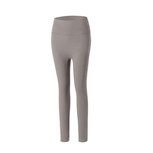 新款高腰提臀瑜伽裤女外穿裸感紧身跑步运动裤普拉提健身训练长裤