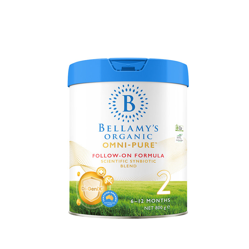 【官方正品】澳洲进口贝拉米卓越版有机婴儿配方奶粉2段800g/罐