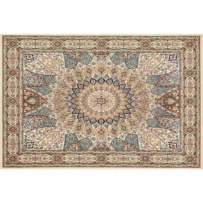 ALI6加厚地板仿羊绒地毯美式客厅床边卧室摩洛哥民族茶几复古风