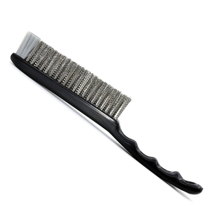 定制316L藏锋文玩钢丝刷软硬结合核桃手串菩提扣缝清洁打底文玩刷