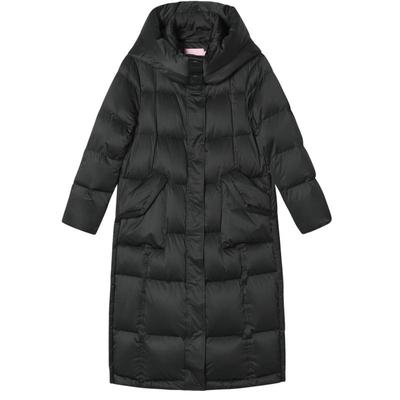 SALT.P可颜白鸭绒简约休闲宽松H型可拆连帽长款羽绒服2024冬