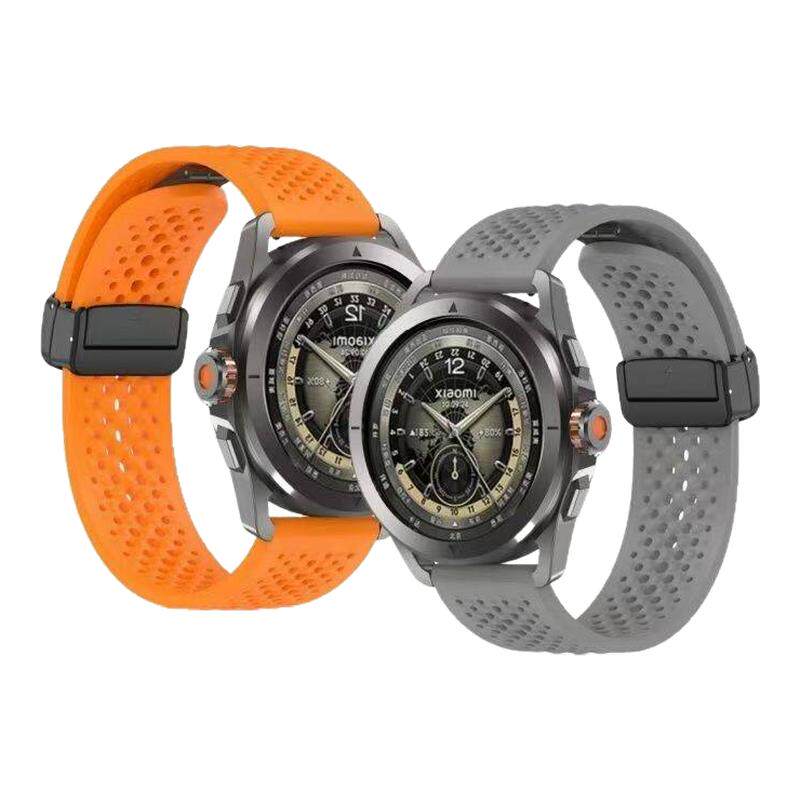 适用华为gt7/gt3手表watch5/4磁吸表带液体硅胶柔软亲肤不闷热