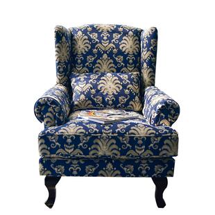 爆款美式老虎椅美式轻奢单椅美式单人沙发椅卧室沙发老虎凳阳台椅