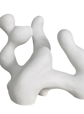 欧式艺术珊瑚形哑光陶瓷装饰摆件