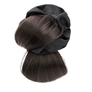 低丸子头假发抓夹花苞头发圈盘发假发髻增发量蓬松神器假发包头饰