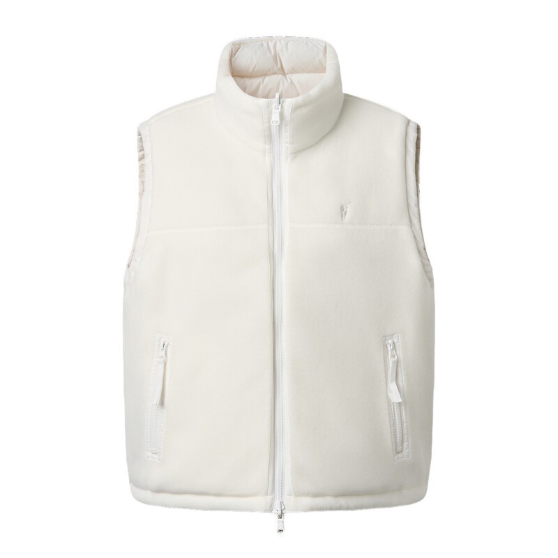 【90鸭绒】POLOWALK女式羽绒马夹2026冬季新品双面穿时尚保暖背心
