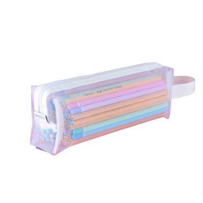 晨光透明网纱笔袋考试专用男女生文具袋初中高中学生文具盒大容量简约学霸铅笔袋2024新款高颜值ins风便携