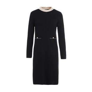 乔万尼时尚2026春装新品针织连衣裙商场同款精致珍珠气质EI3M277