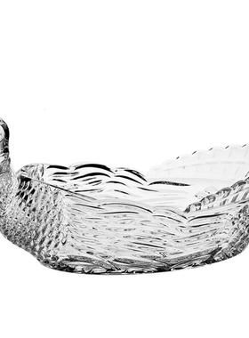 精致动物摆件bohemia水晶水果盘