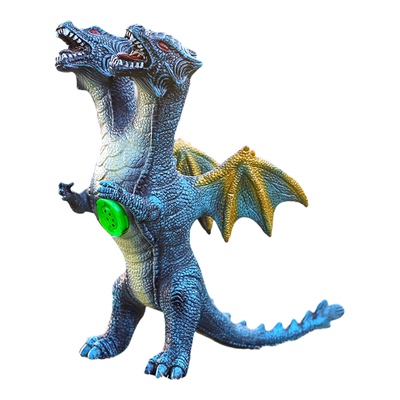 大号双头三头飞龙恐龙玩具仿真巨无霸歌撕拉怪兽恐龙叫声动物男孩