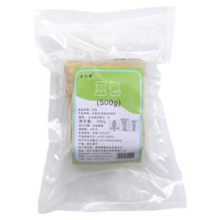 素之都大豆蛋白新鲜豆包500g豆腐皮油煎后外酥里嫩素食馆煮汤刷酱