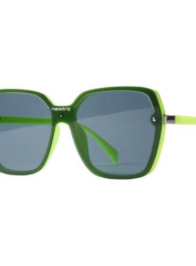 荧光绿色连体一片式UV400墨镜