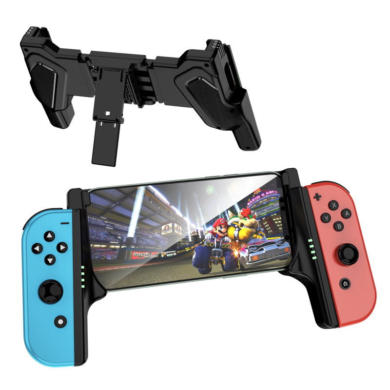 适用于苹果iphone 15 pro max手机连接Switch Joycon手柄生化危机iphone手机原神赛车手柄手机秒变掌机带支架