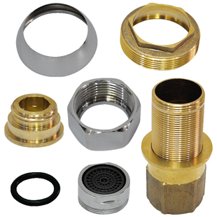 水龙头配件大全阀芯压盖六角螺帽全铜4035碗盖套筒螺母黑色金色