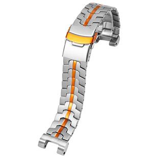 适配卡西欧GST-B100/S110/S120/W130L/S1300W300精钢手表带男表链