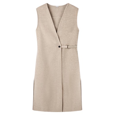 STELLAM女装 MAWI 羊絨羊毛收腰長马甲