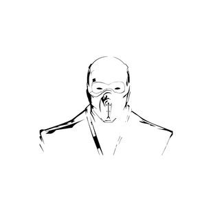 TLP镂空车贴 冰寒零度奎良Kuai Liang真人快打Mortal Kombat贴纸