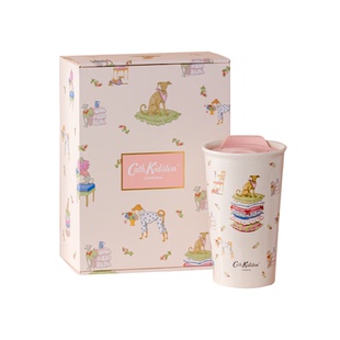 英国Cath kidston陶瓷双层杯隔热防烫马克杯保温杯女士高颜值