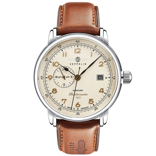 齐博林德国原装自动机械表男表24小时显示复古腕表送男友新年礼物