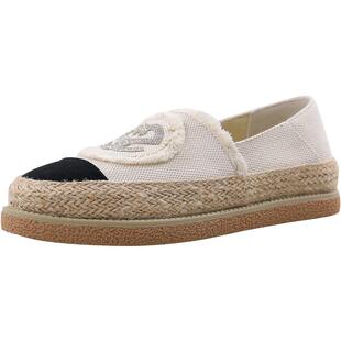 Safiya索菲娅新款小香风一脚蹬单鞋轻便草编透气增高厚底渔夫鞋女