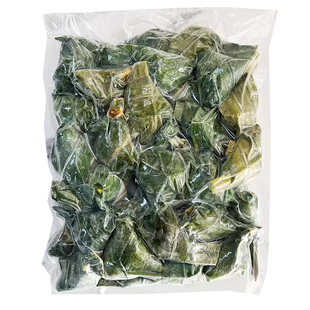 东南亚风味小吃香兰叶包鸡斑斓叶鸡肉块速冻小吃1.5kg/袋