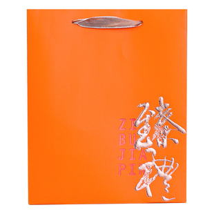 高档燕窝包装袋西洋参袋子虫草礼品袋子养生礼袋橙色滋补品手提袋