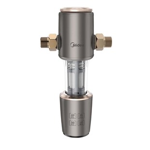 美的前置过滤器家用全自动反冲洗全铜全屋自来水旋风前置净水器