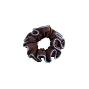 精致小众布艺褶皱卷边大肠圈头花头饰丸子头马尾发圈韩系洋气头绳