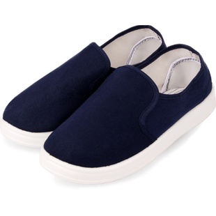 冬季防静电棉鞋高帮加绒加厚软底无尘鞋蓝色男女防尘劳保工作鞋